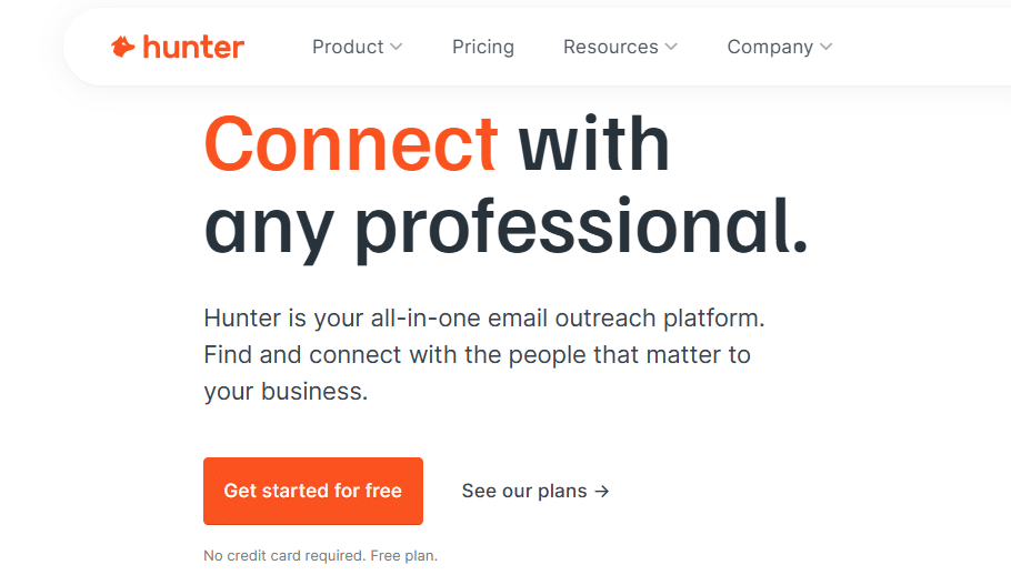 Hunter.io screenshot